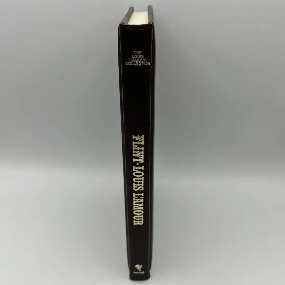 Flint Louis LAmour Leatherette Hardcover 1981 Bantam Western Like New